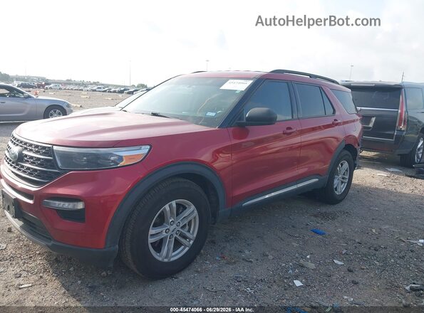 1FMSK7DHXPGB07873 2023 FORD EXPLORER Red Առջևի ձախ երեք քառորդ տեսարան