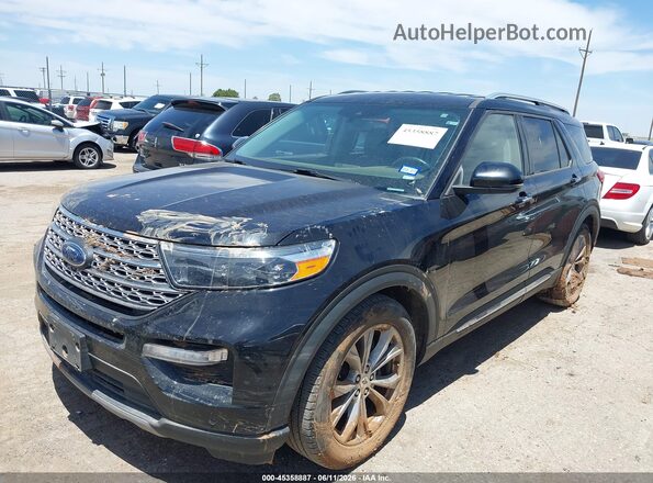 1FMSK7FH2NGA56816 2022 FORD EXPLORER Black Przód lewy
