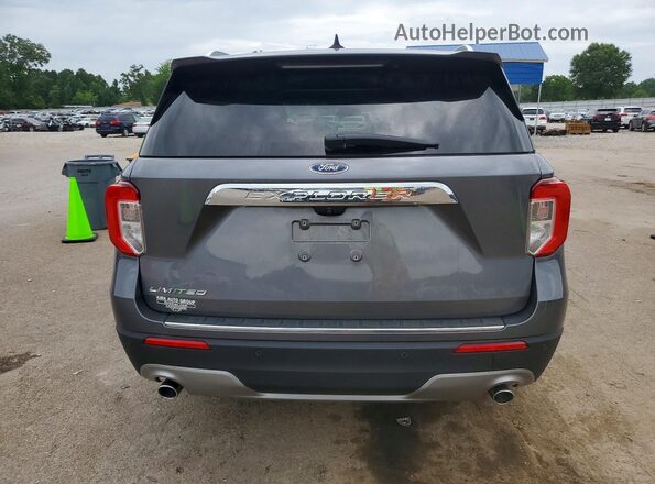 1FMSK7FH2NGA80193 2022 FORD EXPLORER Gray Rear view