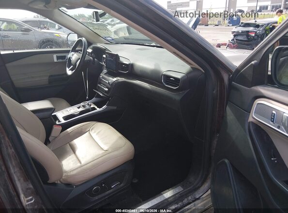 1FMSK7FH3LGB11254 2020 FORD EXPLORER Коричневый Вид салона спереди