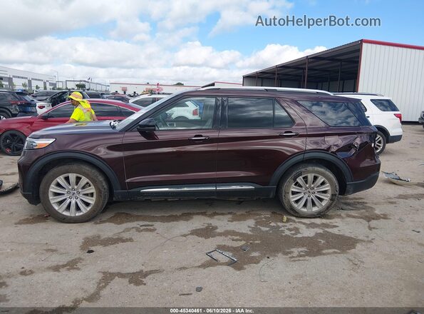 1FMSK7FH3LGB11254 2020 FORD EXPLORER Коричневый Панорамный вид салона 360°