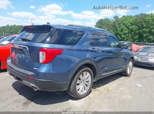 1FMSK7FH3LGB71406 2020 FORD EXPLORER Light Blue Trasero derecho