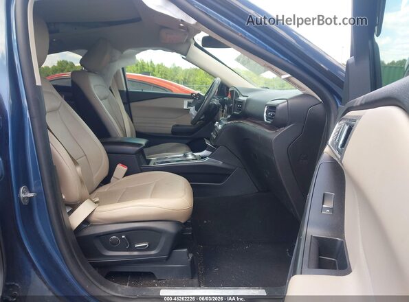 1FMSK7FH3LGB71406 2020 FORD EXPLORER Light Blue Vista interior delantera