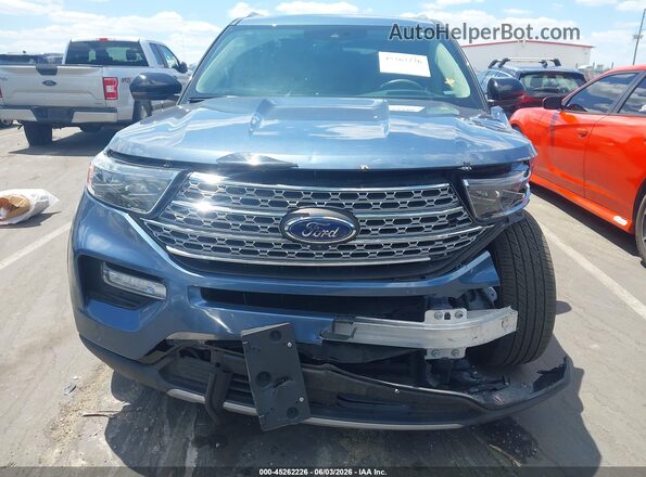 1FMSK7FH3LGB71406 2020 FORD EXPLORER Light Blue Vista frontal