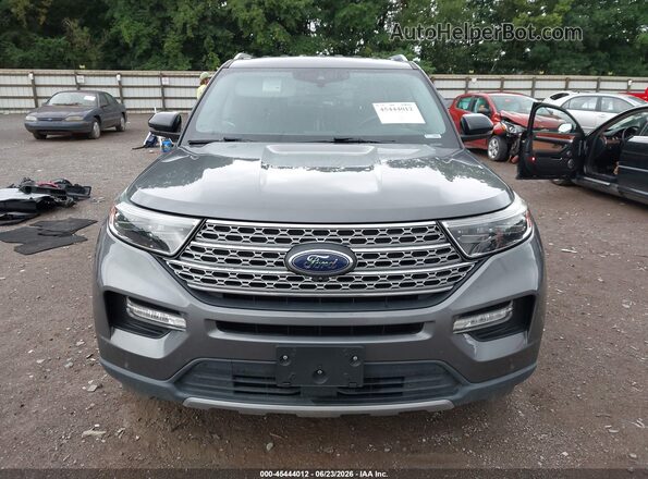 1FMSK7FH3MGB06153 2021 FORD EXPLORER Gray Widok wnętrza z tyłu
