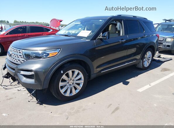 1FMSK7FH4LGB09013 2020 FORD EXPLORER Blue Առջևի ձախ երեք քառորդ տեսարան