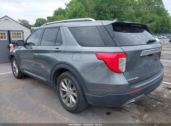 1FMSK7FH4NGA51102 2022 FORD EXPLORER Gray Trasero izquierdo