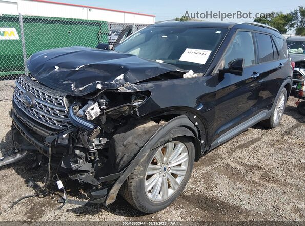 1FMSK7FH5LGB56776 2020 FORD EXPLORER Black Vista tres cuartos delantera izquierda