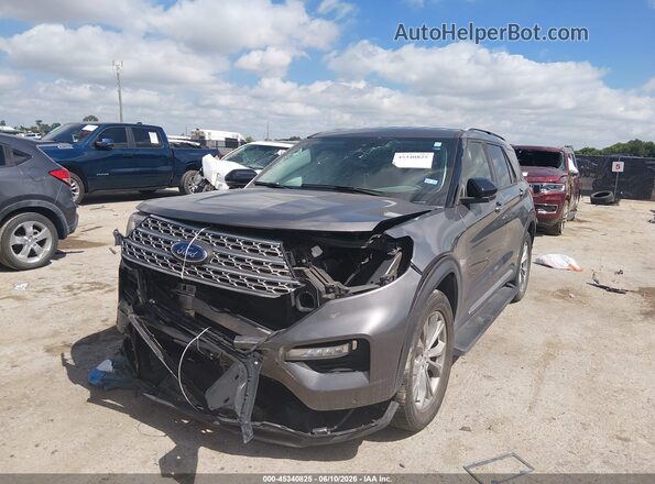 1FMSK7FH5NGA63940 2022 FORD EXPLORER Gray წინა მარცხენა ხედი სამი მეოთხედიდან