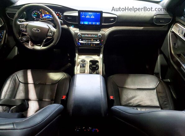 1FMSK7FH7LGA34209 2020 FORD EXPLORER Серебряный Вид панели приборов