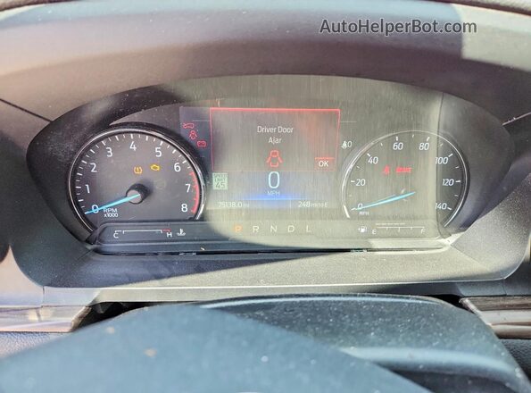 1FMSK7FH7MGA22269 2021 FORD EXPLORER Red Instrument cluster view