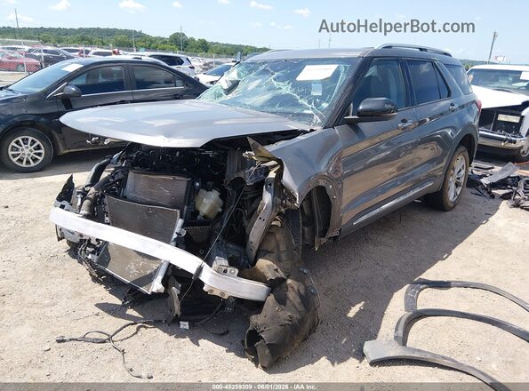 1FMSK7FH7MGA85856 2021 FORD EXPLORER Gray Front left