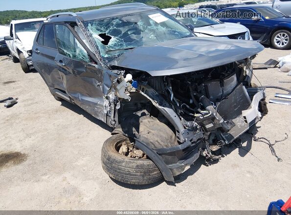 1FMSK7FH7MGA85856 2021 FORD EXPLORER Gray Front view