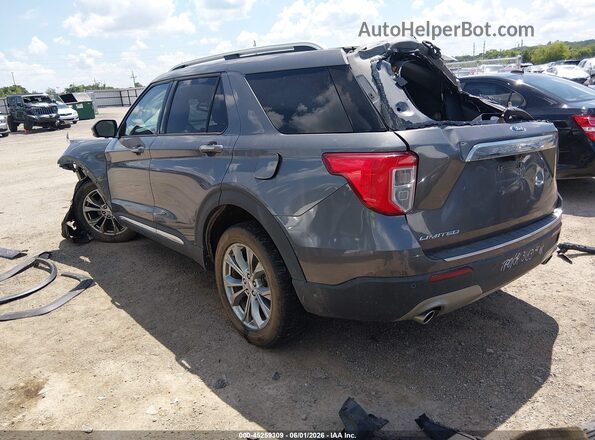 1FMSK7FH7MGA85856 2021 FORD EXPLORER Gray Rear left
