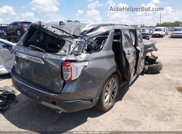 1FMSK7FH7MGA85856 2021 FORD EXPLORER Gray Rear right