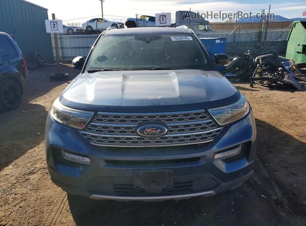 1FMSK7FH8LGA27351 2020 FORD EXPLORER Синий Вид спереди