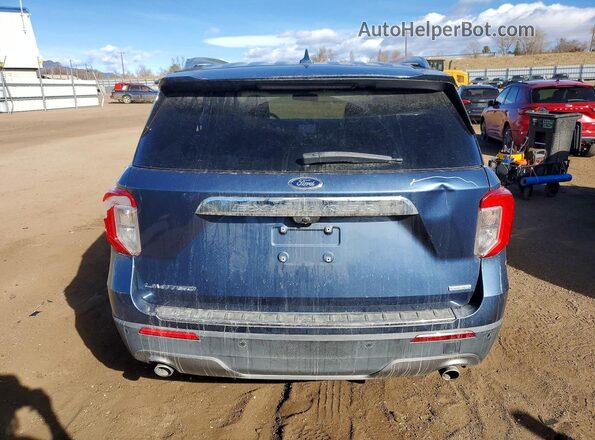 1FMSK7FH8LGA27351 2020 FORD EXPLORER Синий Вид сзади