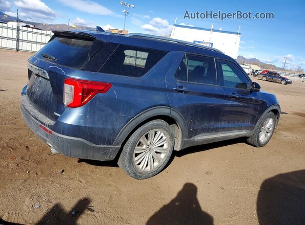 1FMSK7FH8LGA27351 2020 FORD EXPLORER Синий Задняя правая четверть