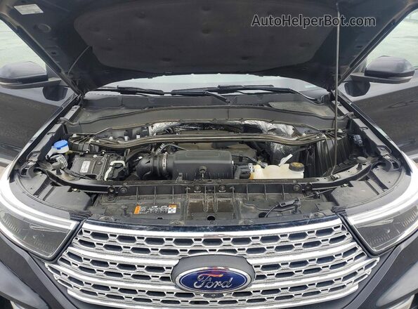 1FMSK7FH8LGA43193 2020 FORD EXPLORER Black ძრავის განყოფილების ხედი