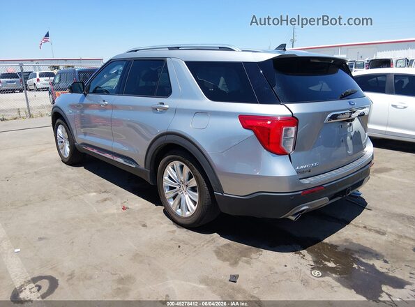 1FMSK7FH8MGA56253 2021 FORD EXPLORER Silver Задня ліва чверть