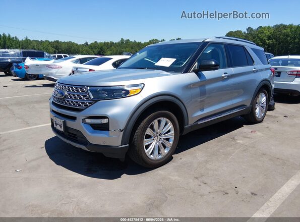 1FMSK7FH8MGA56253 2021 FORD EXPLORER Silver Передня ліва чверть