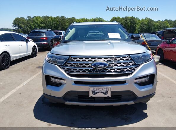 1FMSK7FH8MGA56253 2021 FORD EXPLORER Silver Вид щитка приладів