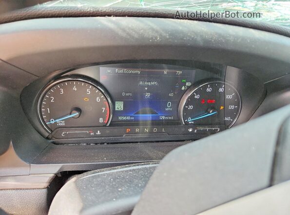 1FMSK7FH8MGB36006 2021 FORD EXPLORER Silver Вид щитка приладів