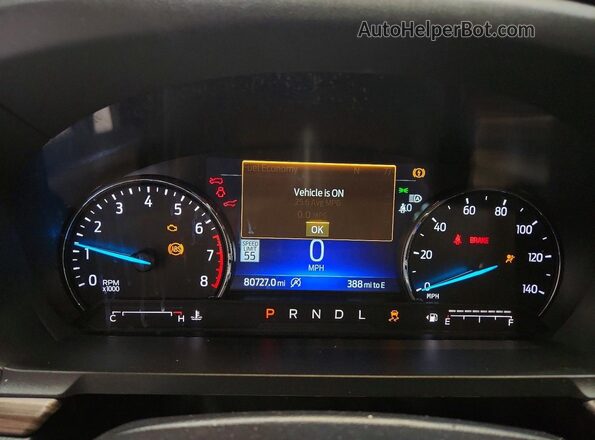 1FMSK7FH8RGA61072 2024 FORD EXPLORER Черный Вид щитка приборов
