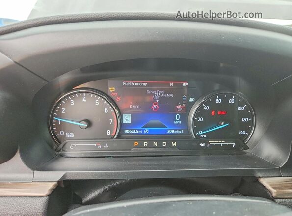 1FMSK7FH9LGA52226 2020 FORD EXPLORER Серый Вид щитка приборов