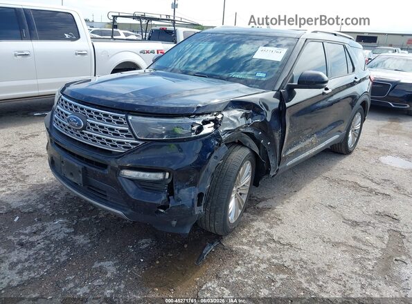 1FMSK7FHXLGA38934 2020 FORD EXPLORER Black Vista tres cuartos delantera izquierda