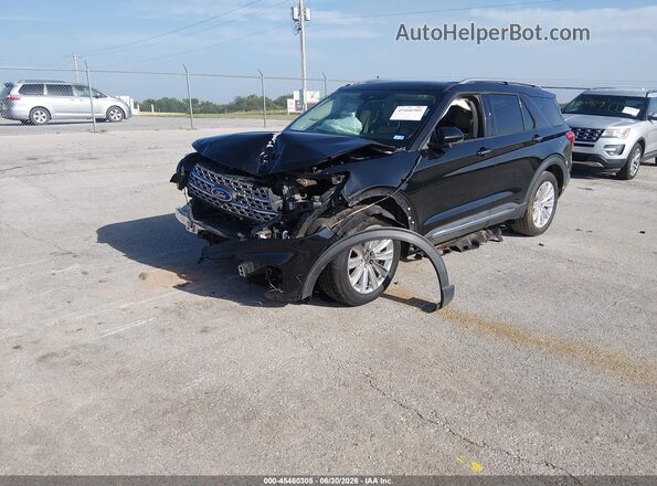 1FMSK7FHXLGA69777 2020 FORD EXPLORER Black Առջևի ձախ երեք քառորդ տեսարան