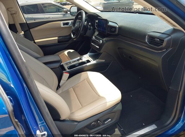1FMSK7FHXLGB41352 2020 FORD EXPLORER Blue Vista interior delantera