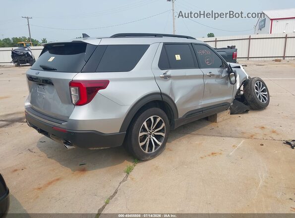 1FMSK7KH2NGA86629 2022 FORD EXPLORER Silver Задня права чверть