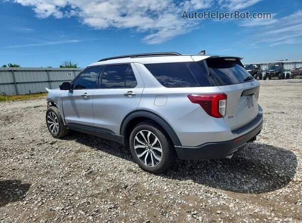 1FMSK7KH7NGA18391 2022 FORD EXPLORER Silver Trasero izquierdo