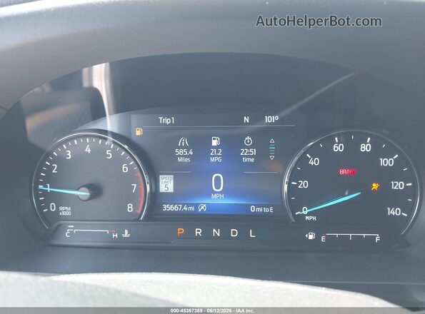 1FMSK7KH9PGB52824 2023 FORD EXPLORER Red უკანა სავარძლების ხედი