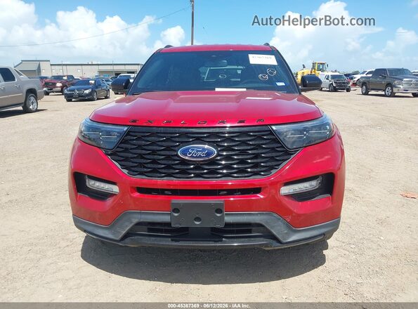 1FMSK7KH9PGB52824 2023 FORD EXPLORER Red ხელსაწყოთა პანელის ხედი