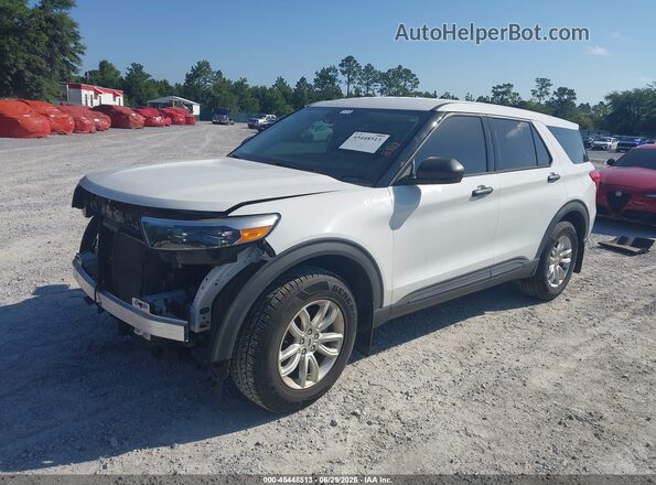 1FMSK8BB7MGC23189 2021 FORD EXPLORER Белый Передняя левая четверть