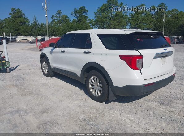 1FMSK8BB7MGC23189 2021 FORD EXPLORER Белый Задняя левая четверть