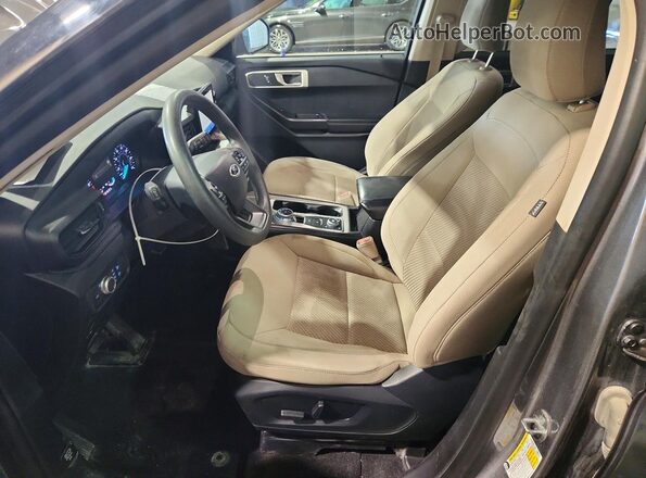 1FMSK8BH6MGA69854 2021 FORD EXPLORER Gray Front interior view