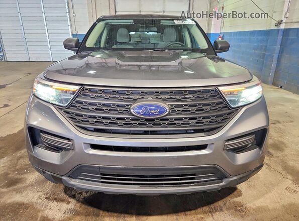 1FMSK8BH6MGA69854 2021 FORD EXPLORER Gray Front view