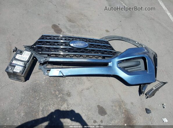 1FMSK8DH0LGB72909 2020 FORD EXPLORER Blue Вид щитка приладів