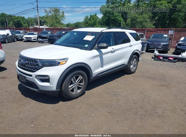 1FMSK8DH0LGC20327 2020 FORD EXPLORER Белый Передняя левая четверть