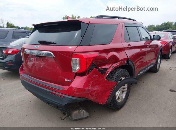 1FMSK8DH0LGC87848 2020 FORD EXPLORER Red Задня права чверть