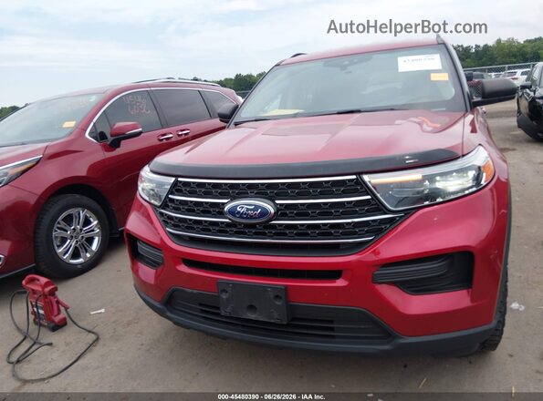 1FMSK8DH0LGC87848 2020 FORD EXPLORER Red Вид щитка приладів