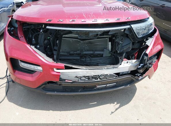 1FMSK8DH0MGA29850 2021 FORD EXPLORER Red Widok z przodu
