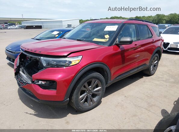 1FMSK8DH0MGA29850 2021 FORD EXPLORER Red Przód lewy