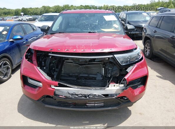 1FMSK8DH0MGA29850 2021 FORD EXPLORER Red Widok wnętrza z tyłu