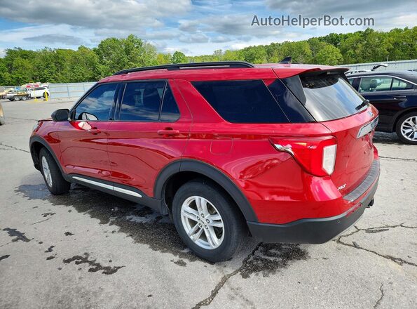 1FMSK8DH0MGA30741 2021 FORD EXPLORER Red Հետևի ձախ