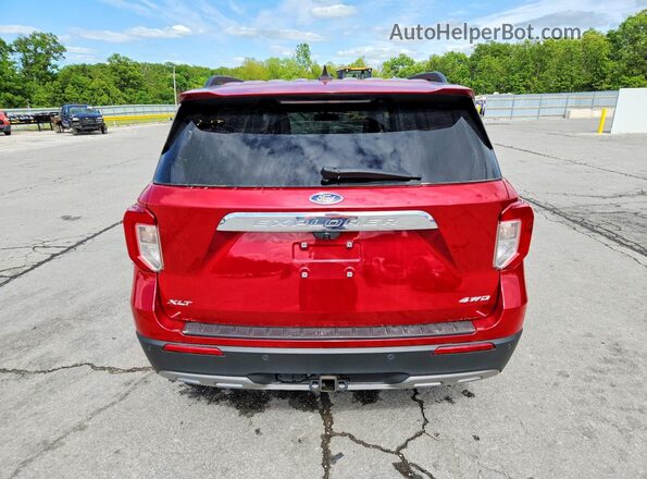 1FMSK8DH0MGA30741 2021 FORD EXPLORER Red Հետևի տեսք
