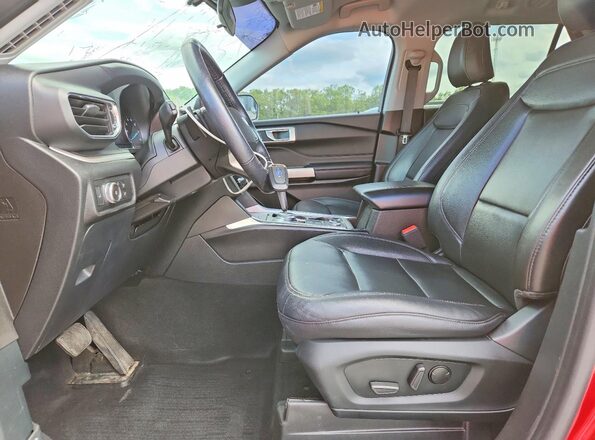 1FMSK8DH0MGA30741 2021 FORD EXPLORER Red Սալոնի դիմացի տեսք
